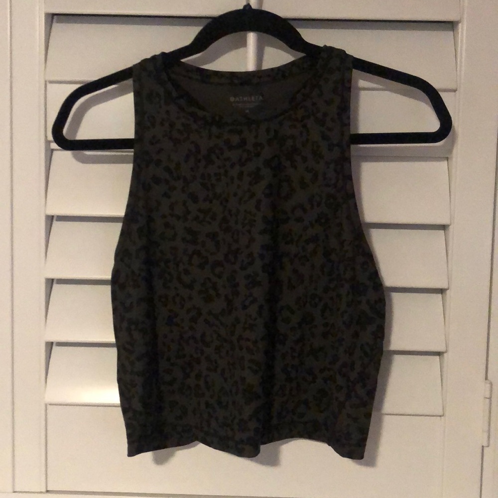 Athlete leopard print tank